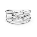 The Dune Sculpted Solitaire 0.5ct White Gold