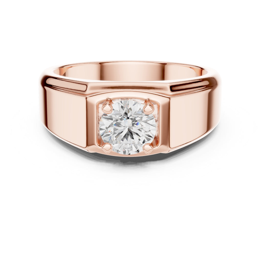 1.00 ct Sovereign Lab-Grown Diamond Ring 1ct Rose Gold