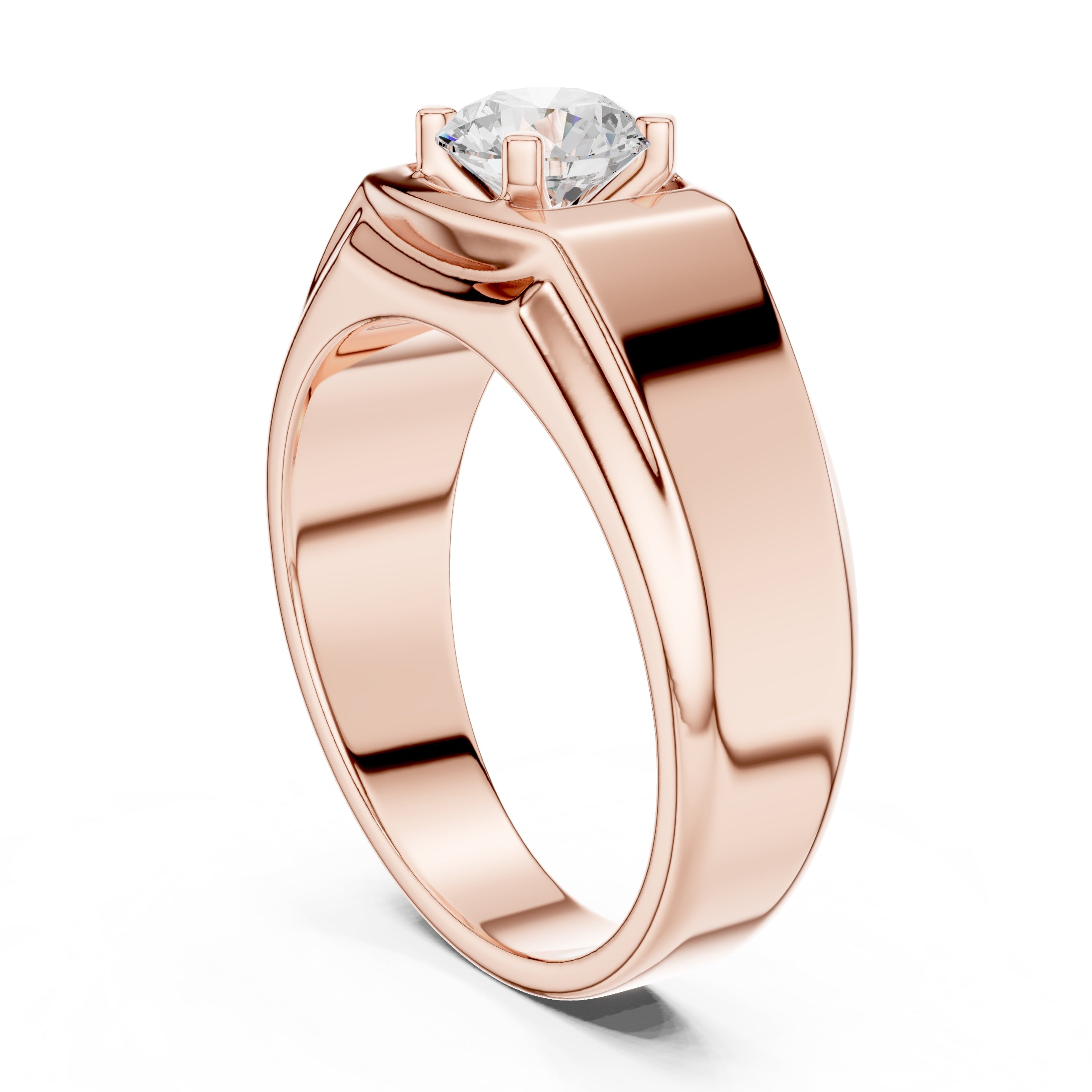 1.00 ct Sovereign Lab-Grown Diamond Ring 1ct Rose Gold