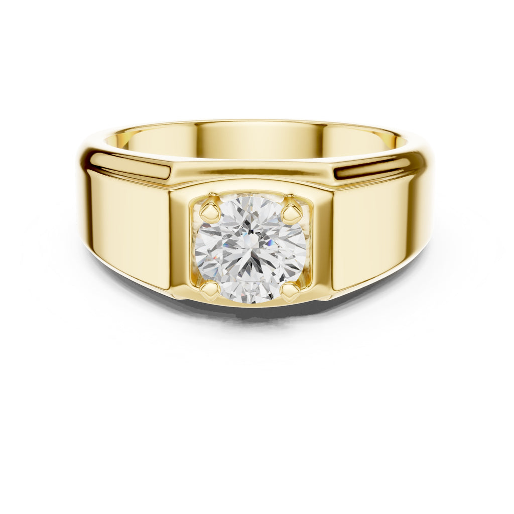 1.00 ct Sovereign Lab-Grown Diamond Ring 1ct Yellow Gold
