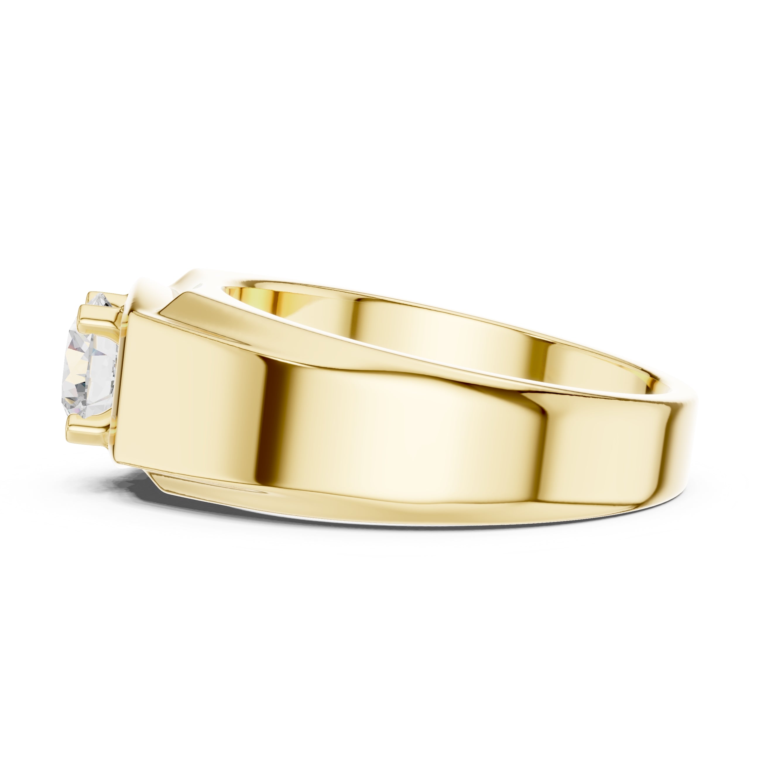 1.00 ct Sovereign Lab-Grown Diamond Ring 1ct Yellow Gold