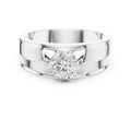0.85 ct Unity Four-Prong Band 0.85ct White Gold
