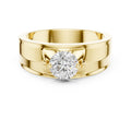 0.85 ct Unity Four-Prong Band 0.85ct Yellow Gold
