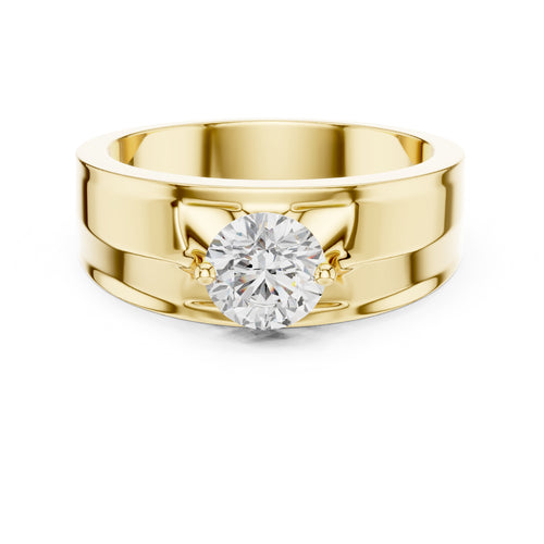 0.85 ct Unity Four-Prong Band 0.85ct Yellow Gold