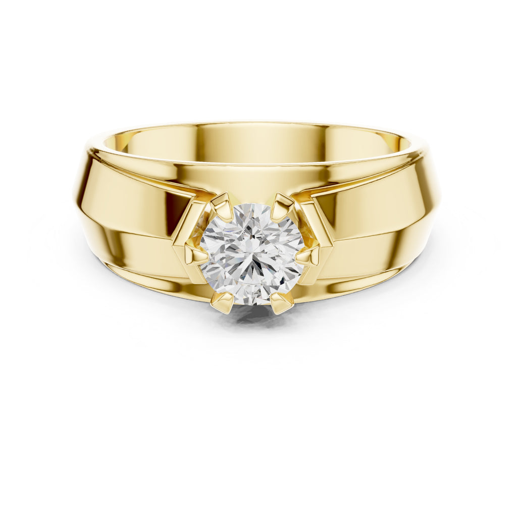 0.85 ct Empire Claw Band 0.85ct Yellow Gold