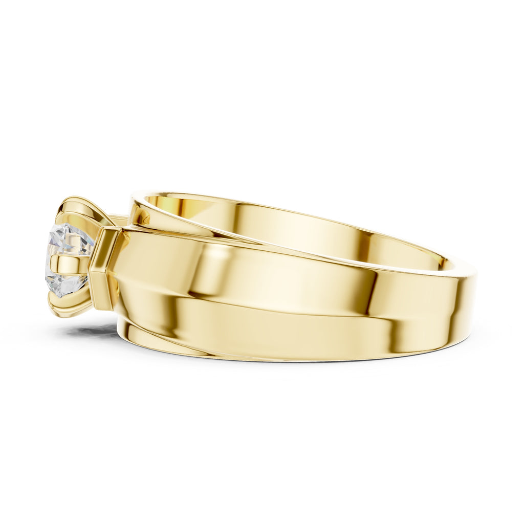 0.85 ct Empire Claw Band 0.85ct Yellow Gold