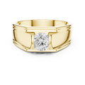 The Eclipse Channel Solitaire Ring 0.7ct Yellow Gold