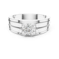 0.75 ct Stratum Ribbed Solitaire 0.75ct White Gold