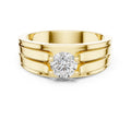 0.75 ct Stratum Ribbed Solitaire 0.75ct Yellow Gold