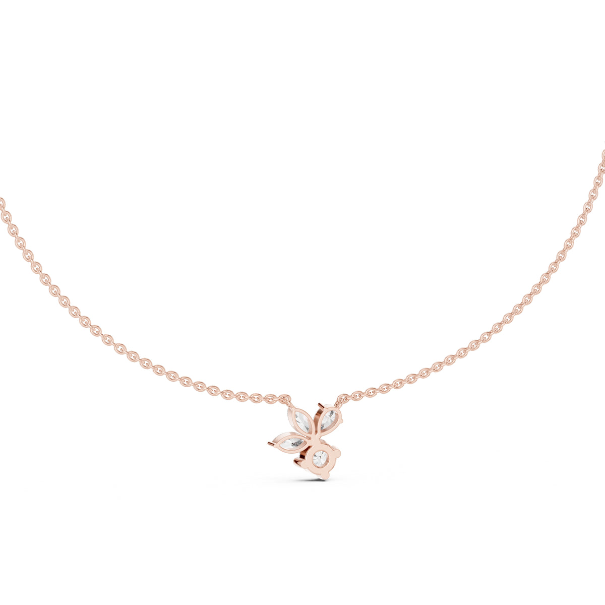The Blossom Cluster Pendant Rose Gold