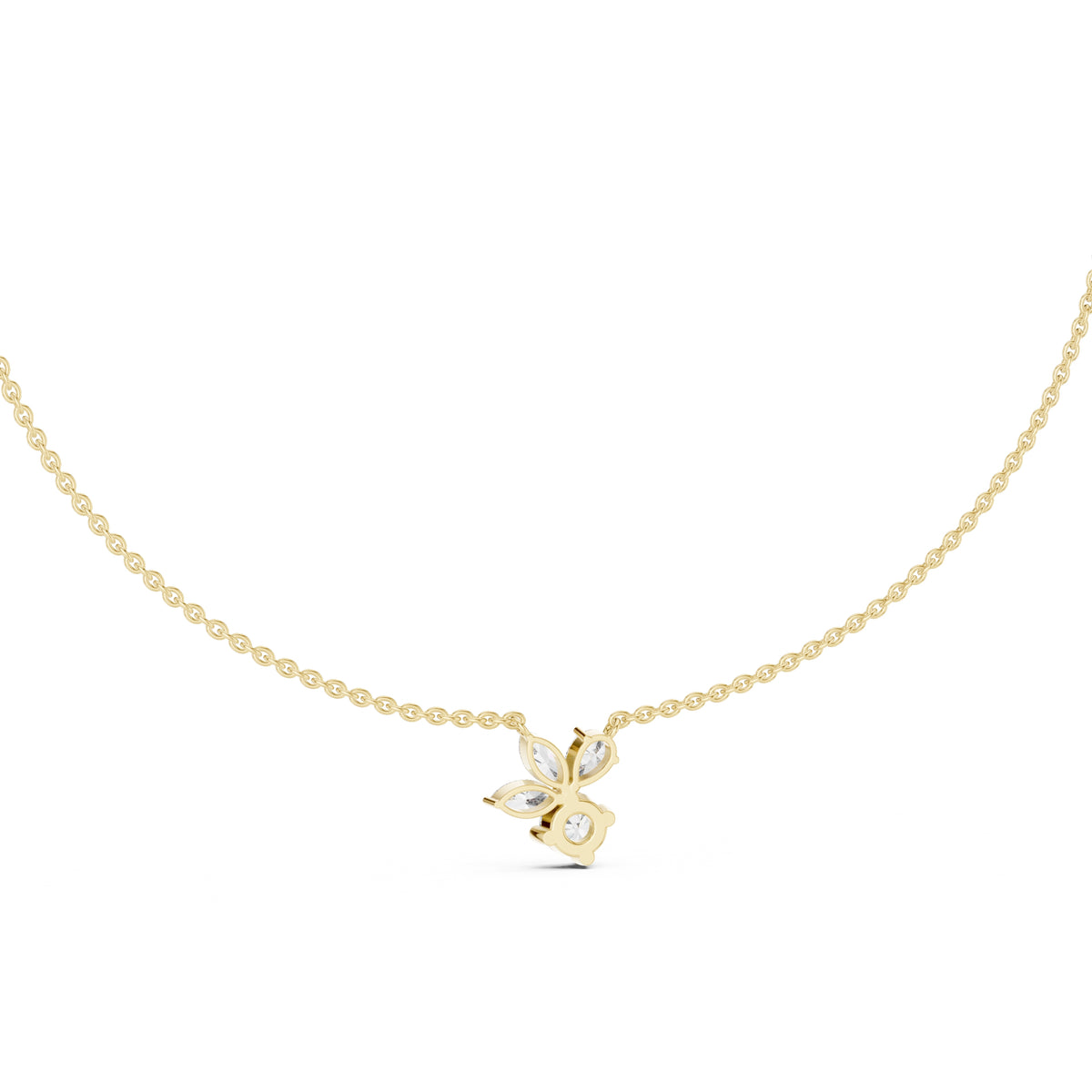The Blossom Cluster Pendant Yellow Gold