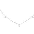 The Stellar Multi-Drop Pendant White Gold