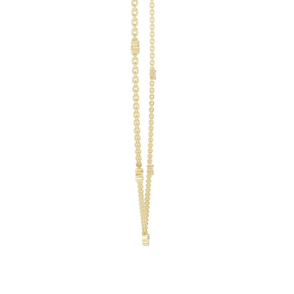 The Stellar Multi-Drop Pendant Yellow Gold