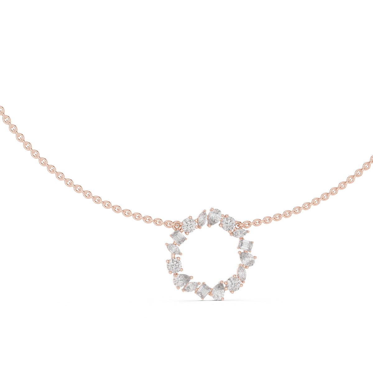 The Symphony Wreath Pendant Rose Gold