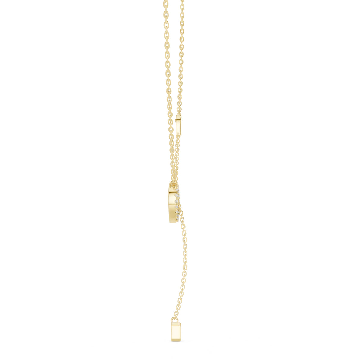 The Devotion Lariat Pendant Yellow Gold