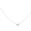 Minimalist Labgrown Diamond Lariat Chain Necklace White Gold