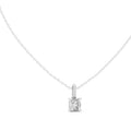 1.50 Carat Cushion Cut Labgrown Diamond Pendant Necklace 1.5ct White Gold
