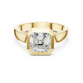 2.00 ct Seamless Encase Ring 2ct Yellow Gold Asscher