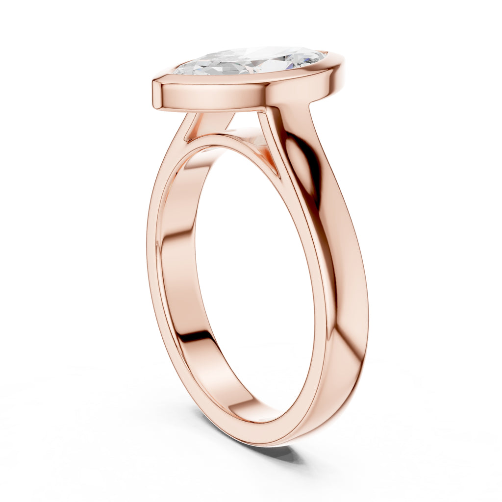 2.00 ct Seamless Encase Ring 2ct Rose Gold Marquise