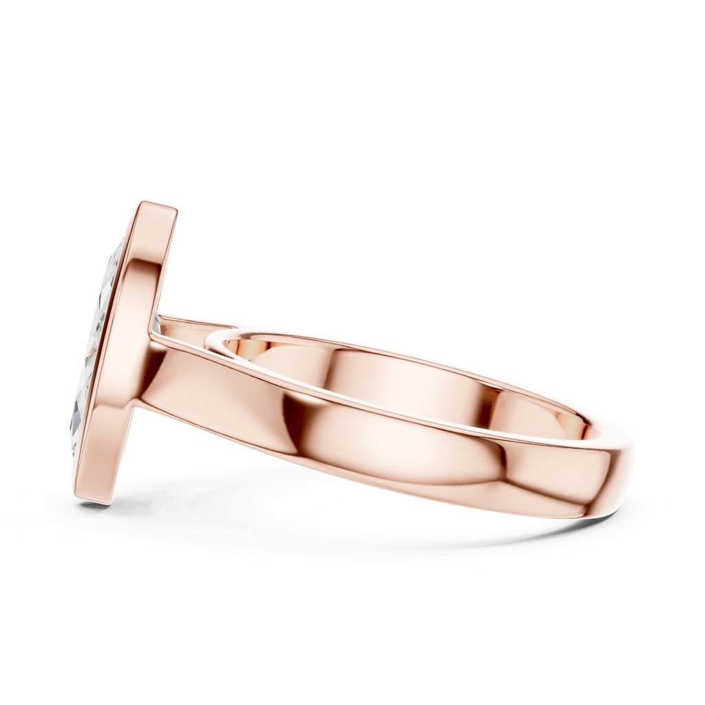 2.00 ct Seamless Encase Ring 2ct Rose Gold Marquise