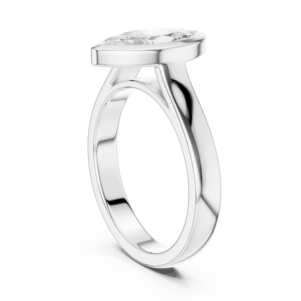 2.00 ct Seamless Encase Ring 2ct White Gold Marquise