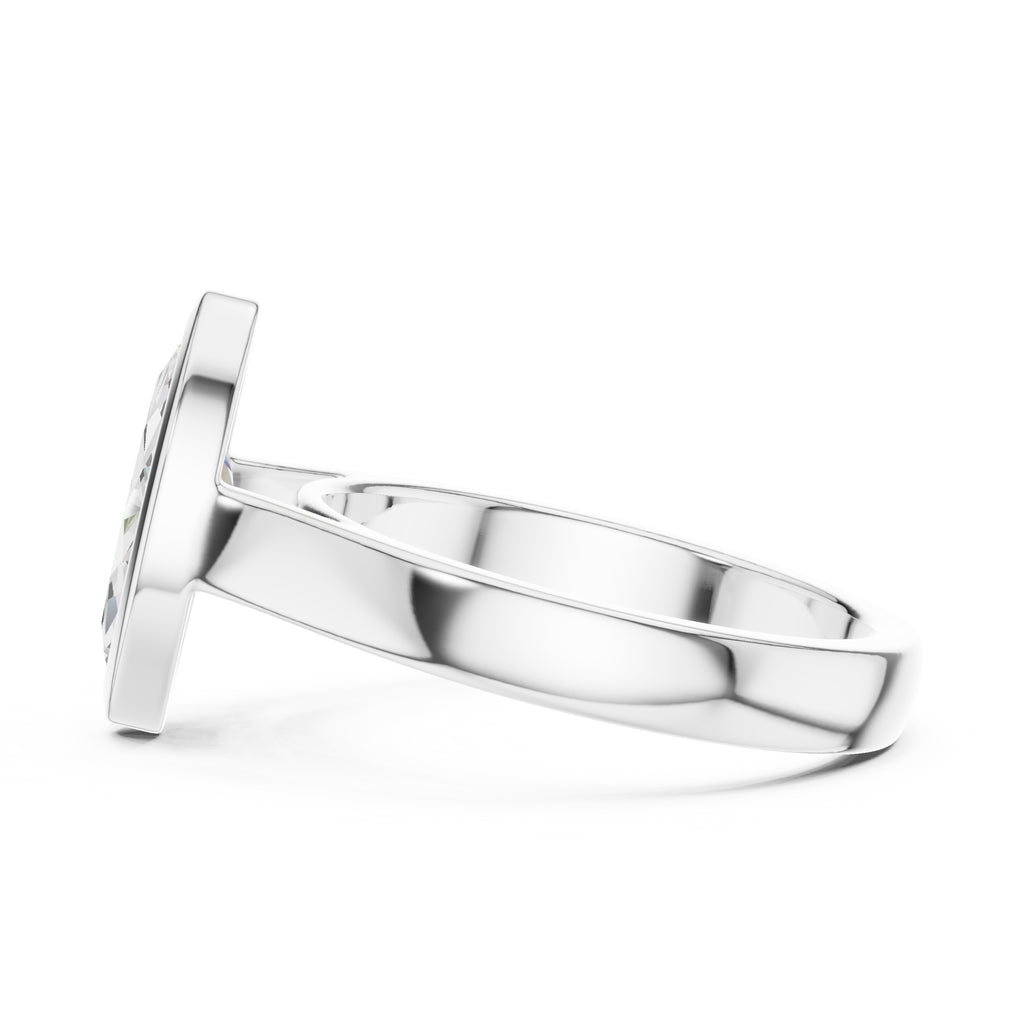 2.00 ct Seamless Encase Ring 2ct White Gold Marquise