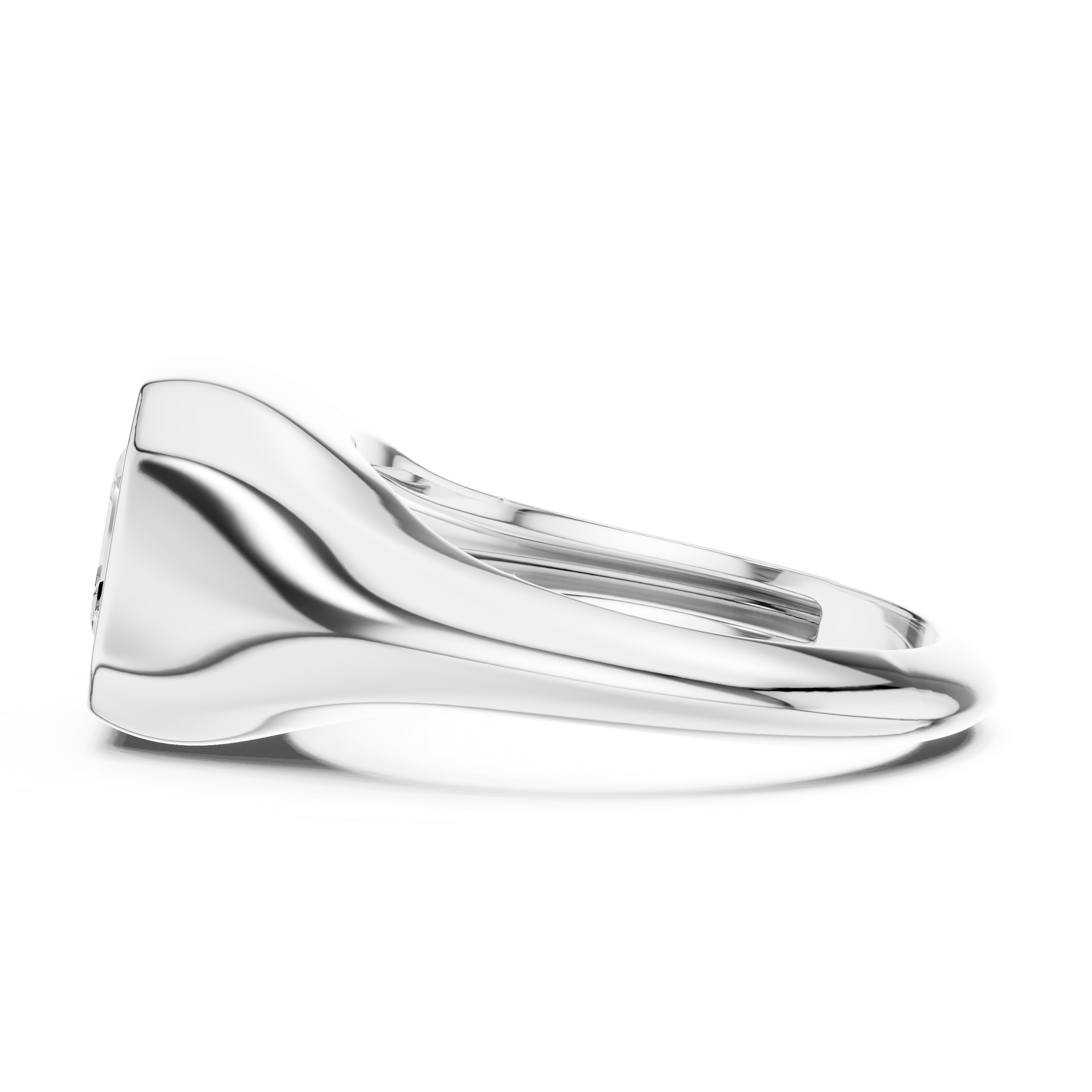 2.00 ct Fortress Setting 2ct White Gold Asscher