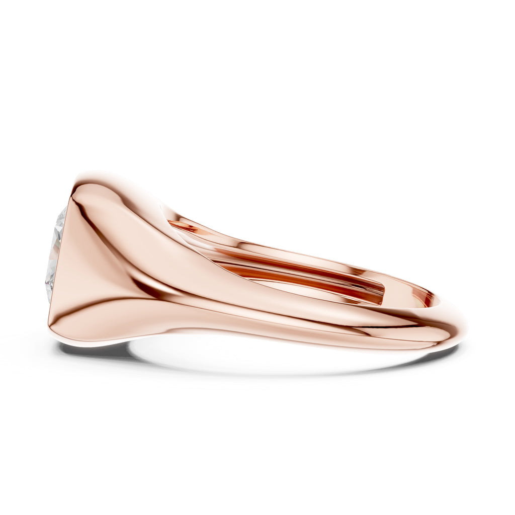 2.00 ct Fortress Setting 2ct Rose Gold Cushion