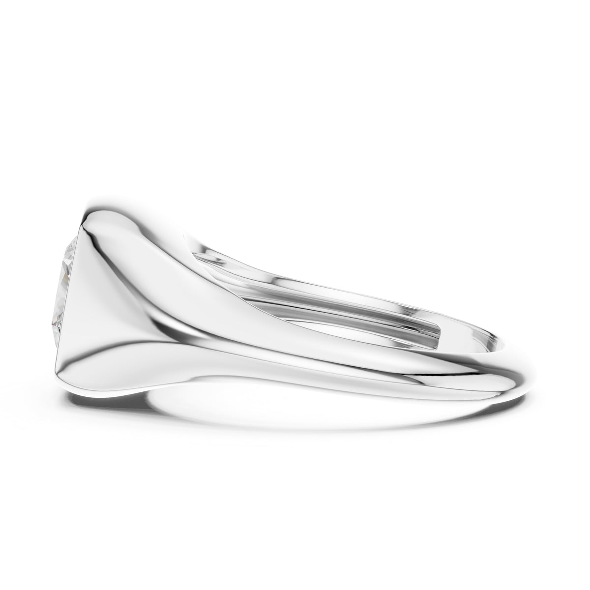 2.00 ct Fortress Setting 2ct White Gold Cushion