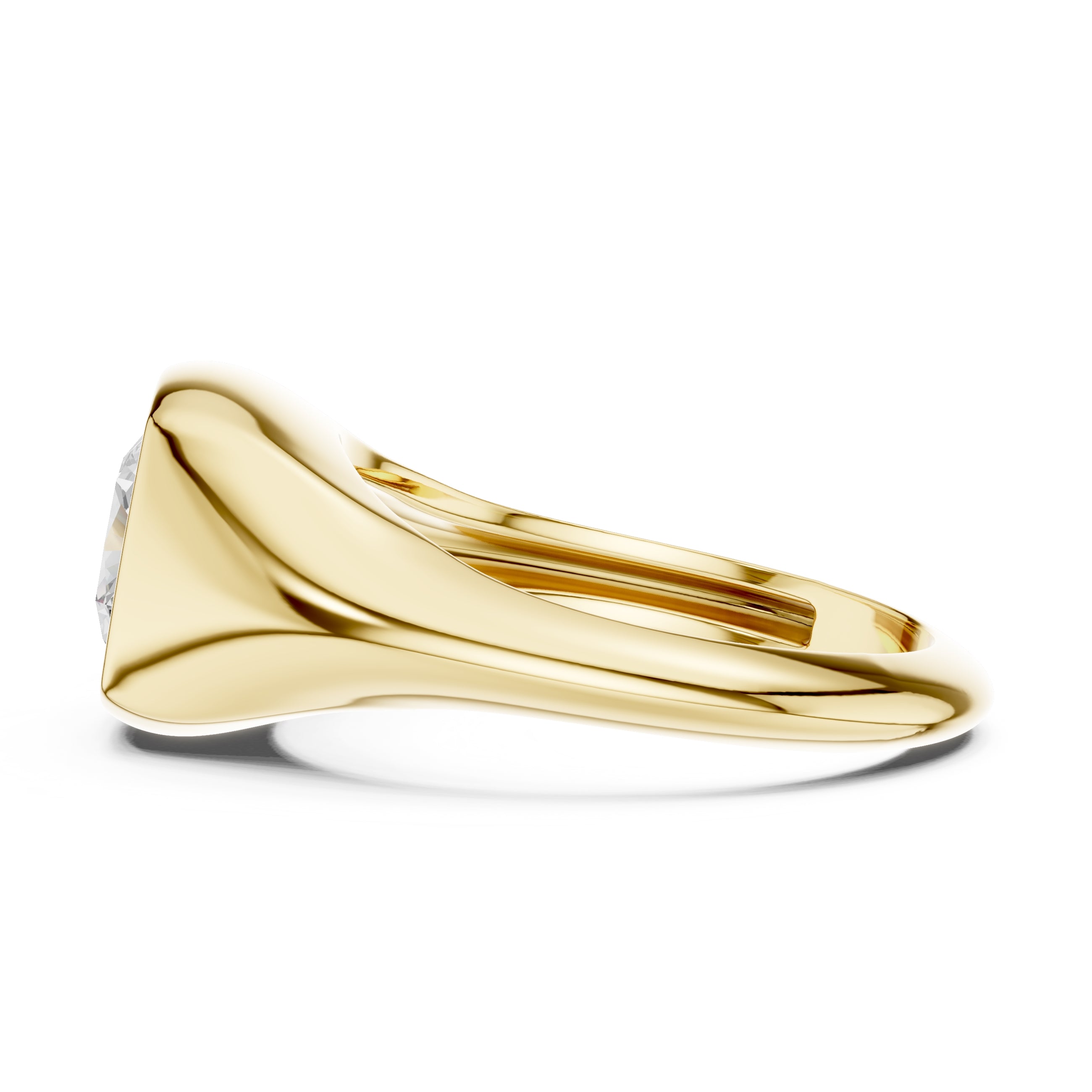 2.00 ct Fortress Setting 2ct Yellow Gold Cushion