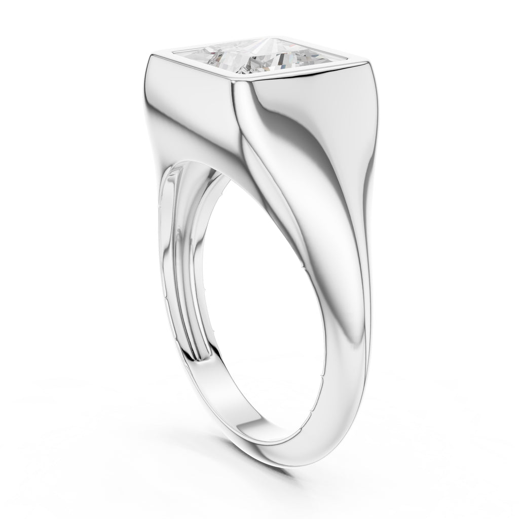 2.00 ct Fortress Setting 2ct White Gold Princess