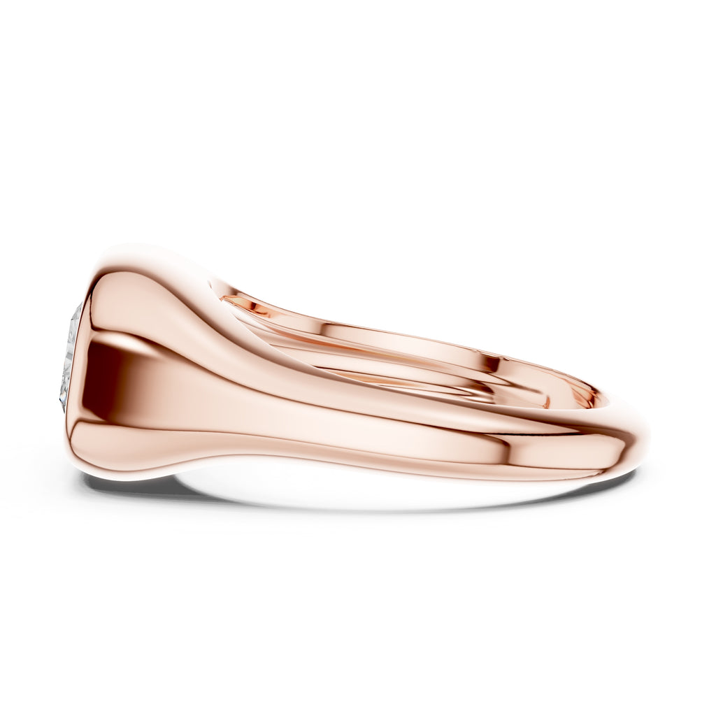 2.00 ct Fortress Setting 2ct Rose Gold Radiant