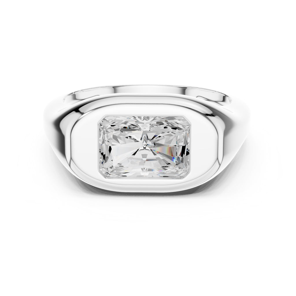 2.00 ct Fortress Setting 2ct White Gold Radiant