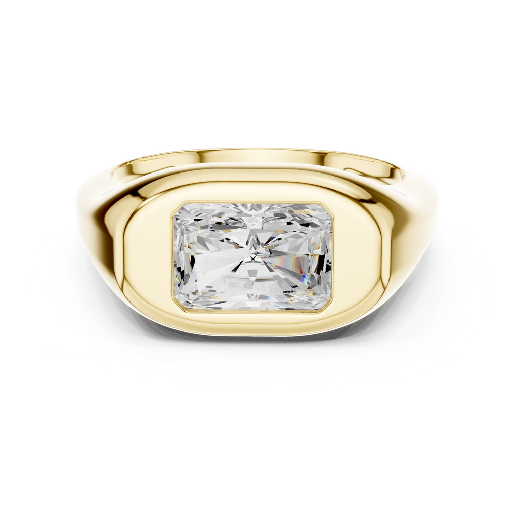 2.00 ct Fortress Setting 2ct Yellow Gold Radiant