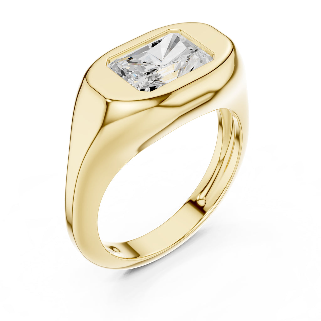 2.00 ct Fortress Setting 2ct Yellow Gold Radiant