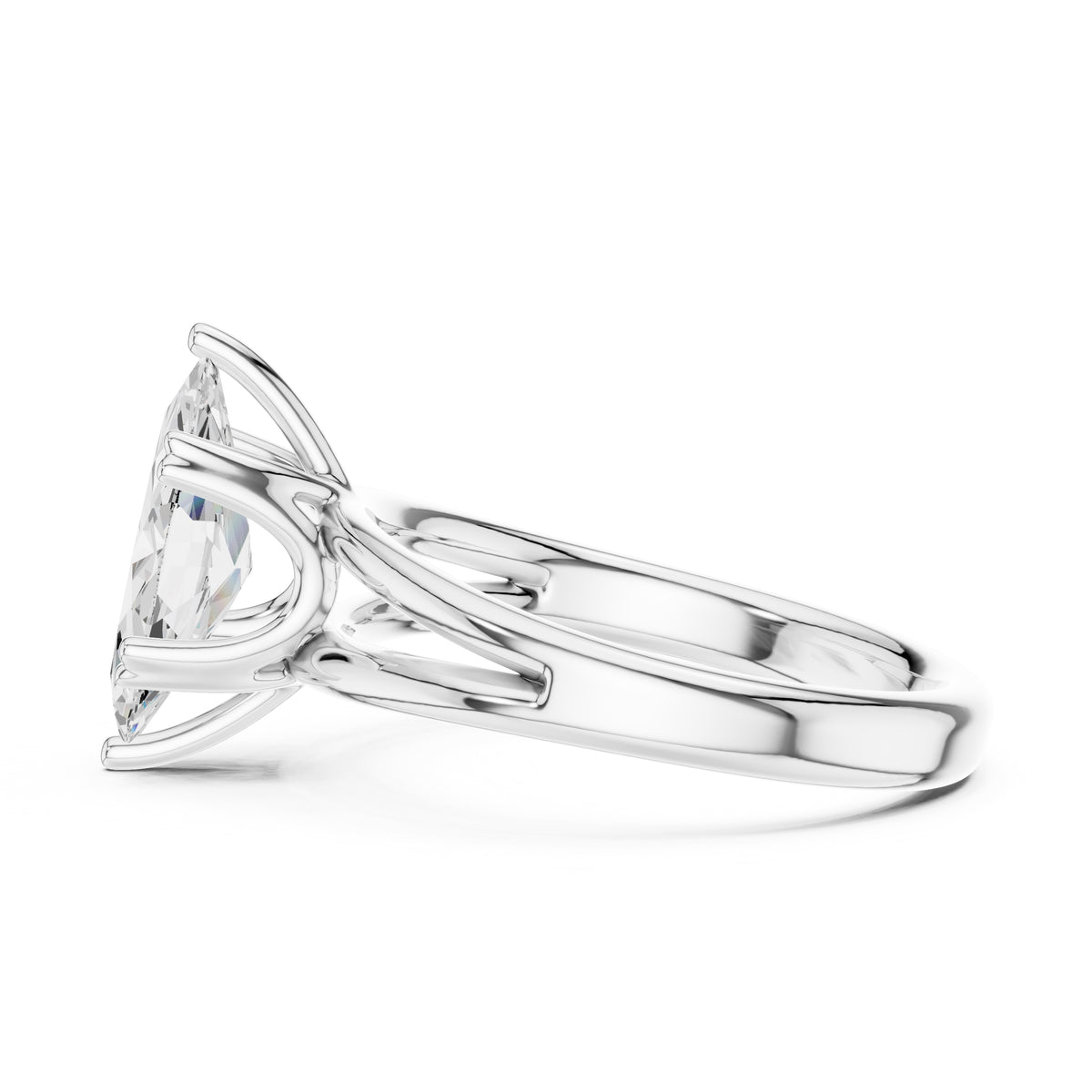 2.00 ct Open Frame Ring 2ct White Gold Marquise