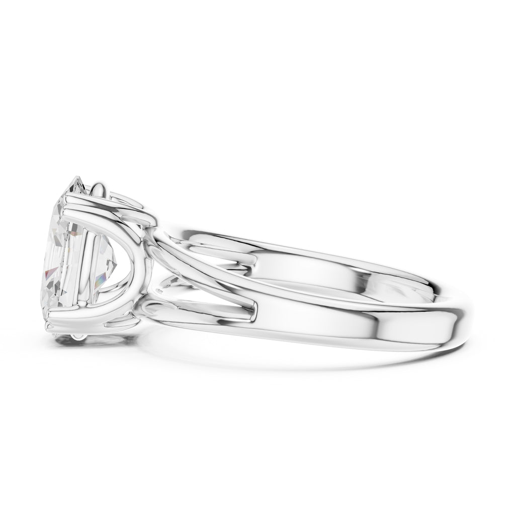 2.00 ct Open Frame Ring 2ct White Gold Oval