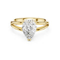 2.00 ct Open Frame Ring 2ct Yellow Gold Pear