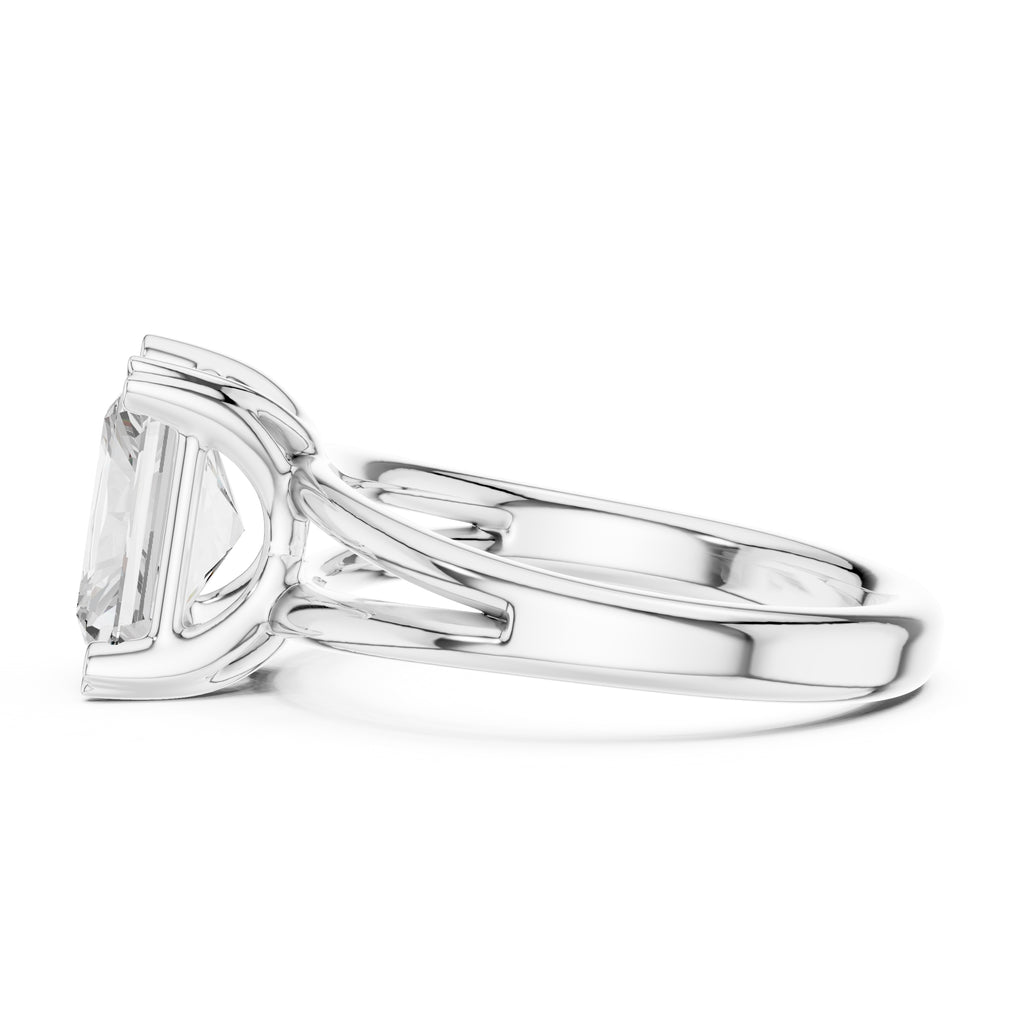 2.00 ct Open Frame Ring 2ct White Gold Radiant