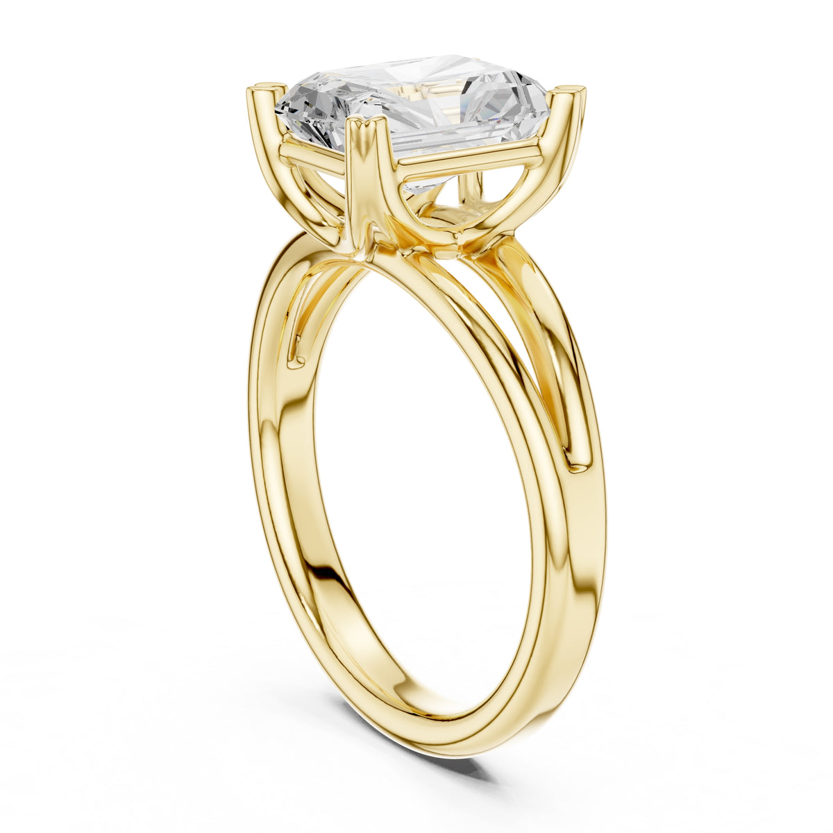 2.00 ct Open Frame Ring 2ct Yellow Gold Radiant
