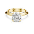 1.50 ct Twin-Claw Classic Ring 1.5ct Yellow Gold Round