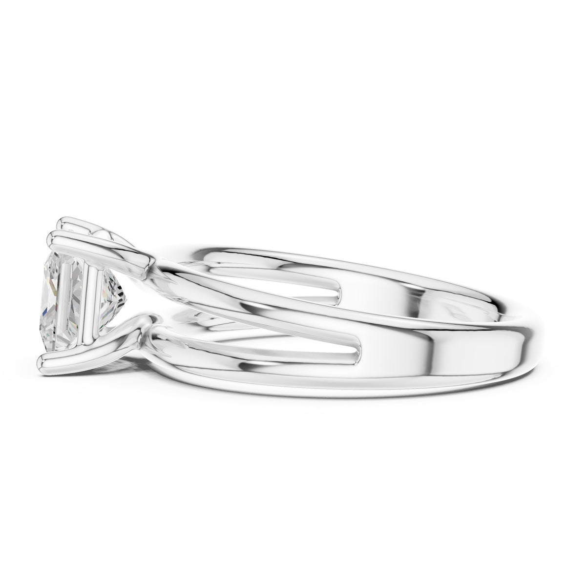 2.00 ct Floating Horizon Ring 2ct White Gold Princess