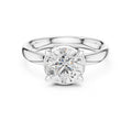 1.50 ct Golden Pillar Solitaire 1.5ct White Gold Round
