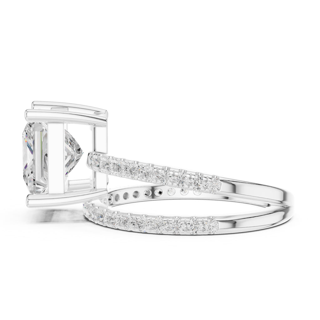 3.00 ct Intertwined Harmony Ring 3ct White Gold Princess
