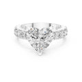 3.00 ct Majestic Eternity Setting 3ct White Gold Heart