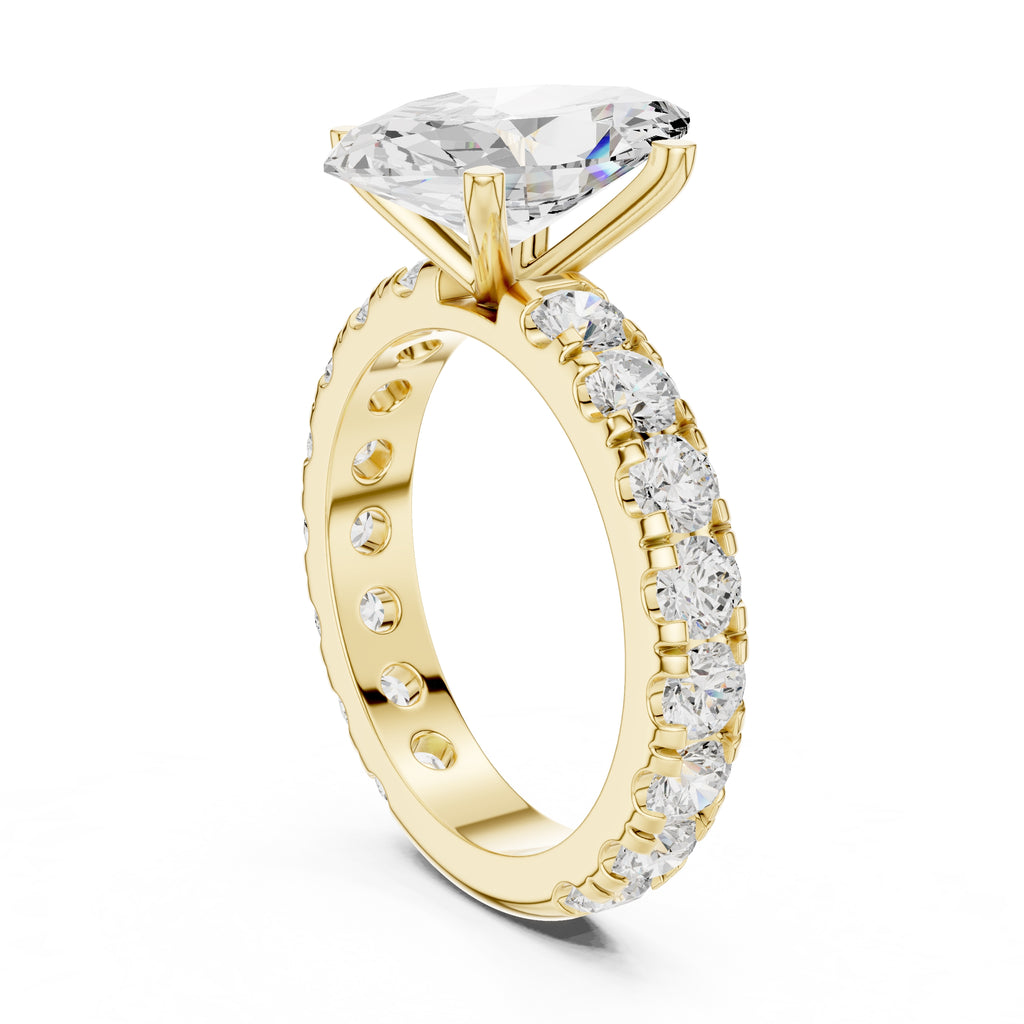 3.00 ct Majestic Eternity Setting 3ct Yellow Gold Marquise