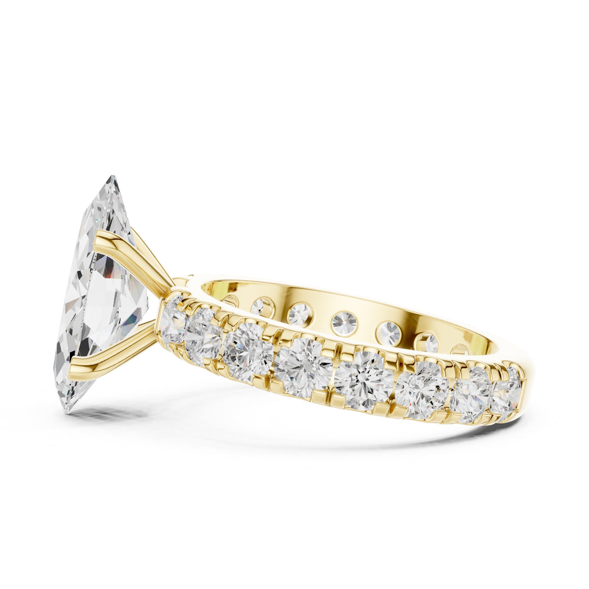 3.00 ct Majestic Eternity Setting 3ct Yellow Gold Marquise