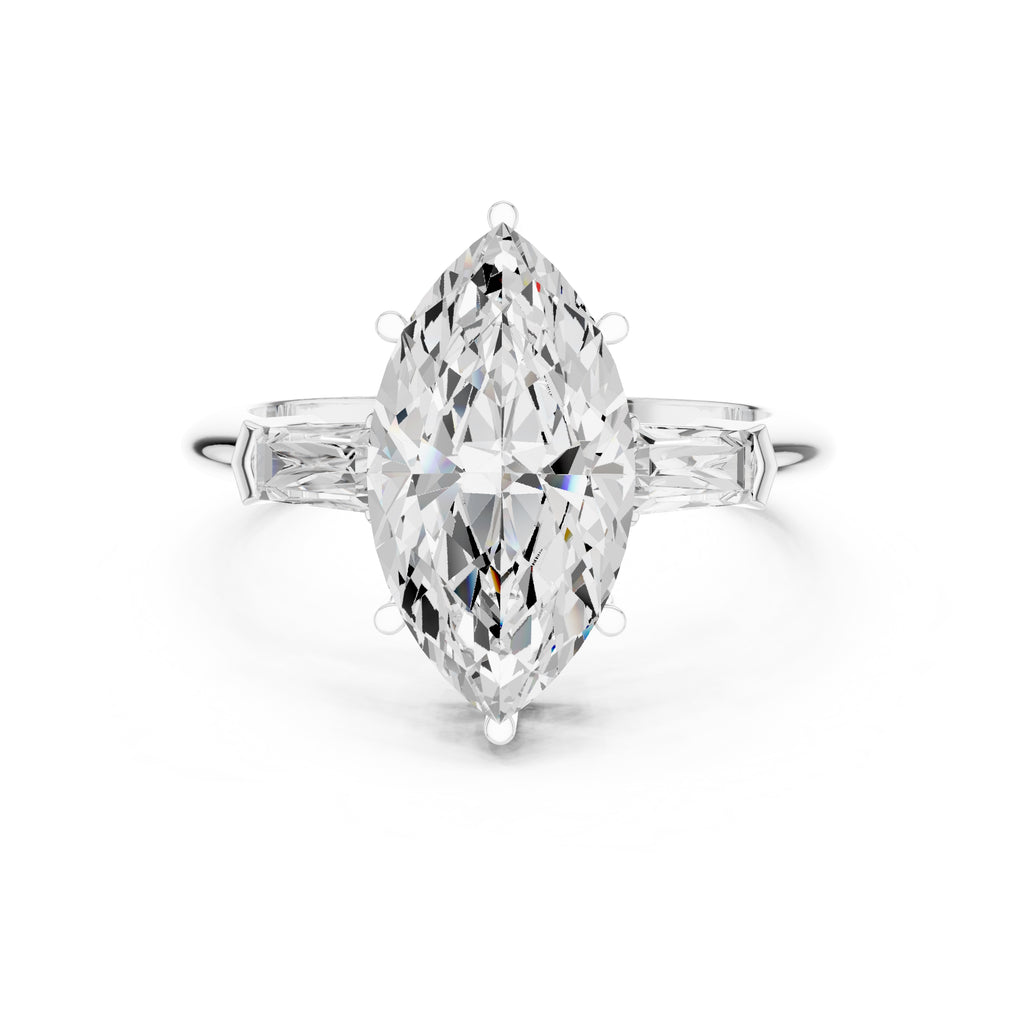 3.00 ct Promise Trilogy 3ct White Gold Marquise