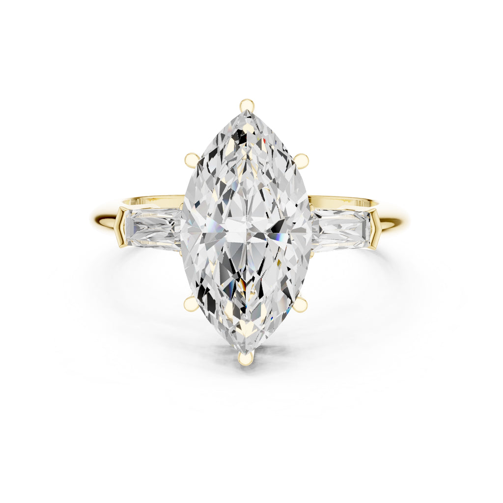 3.00 ct Promise Trilogy 3ct Yellow Gold Marquise