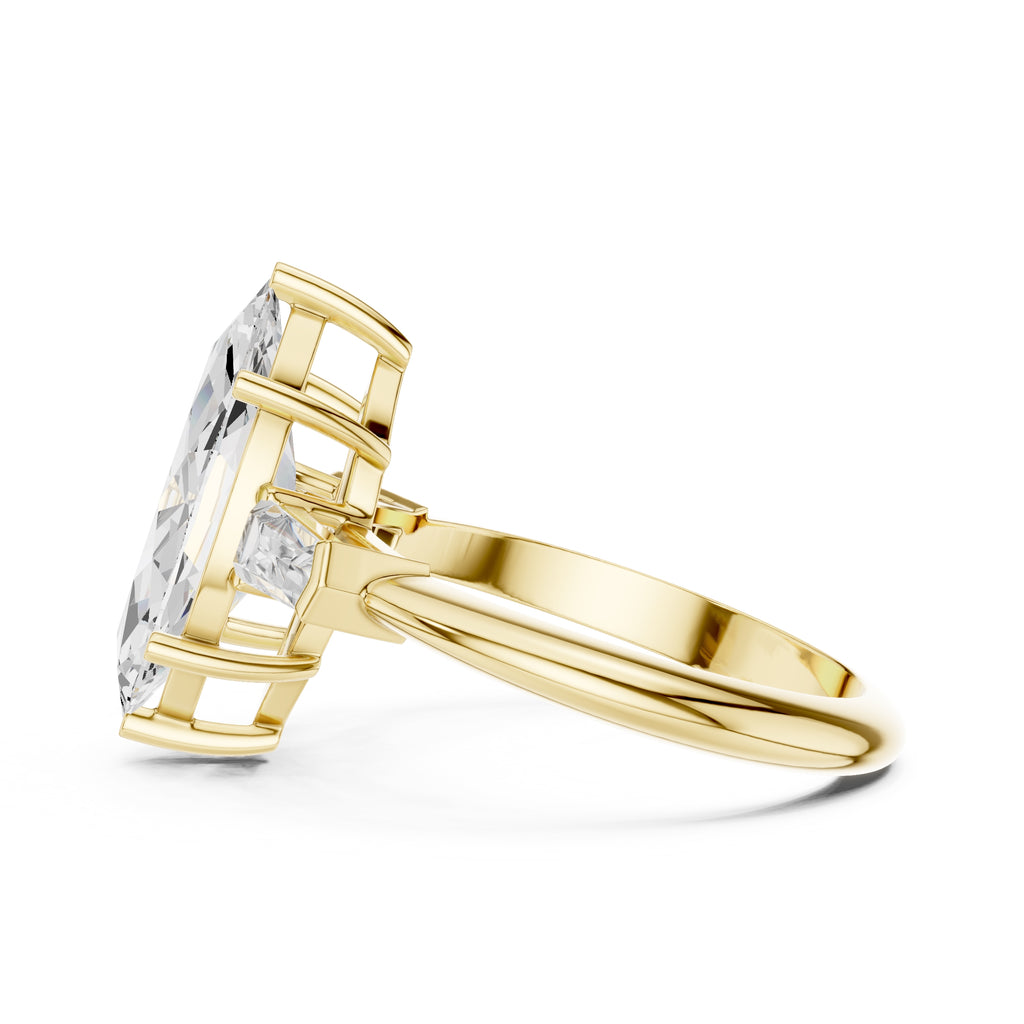 3.00 ct Promise Trilogy 3ct Yellow Gold Marquise